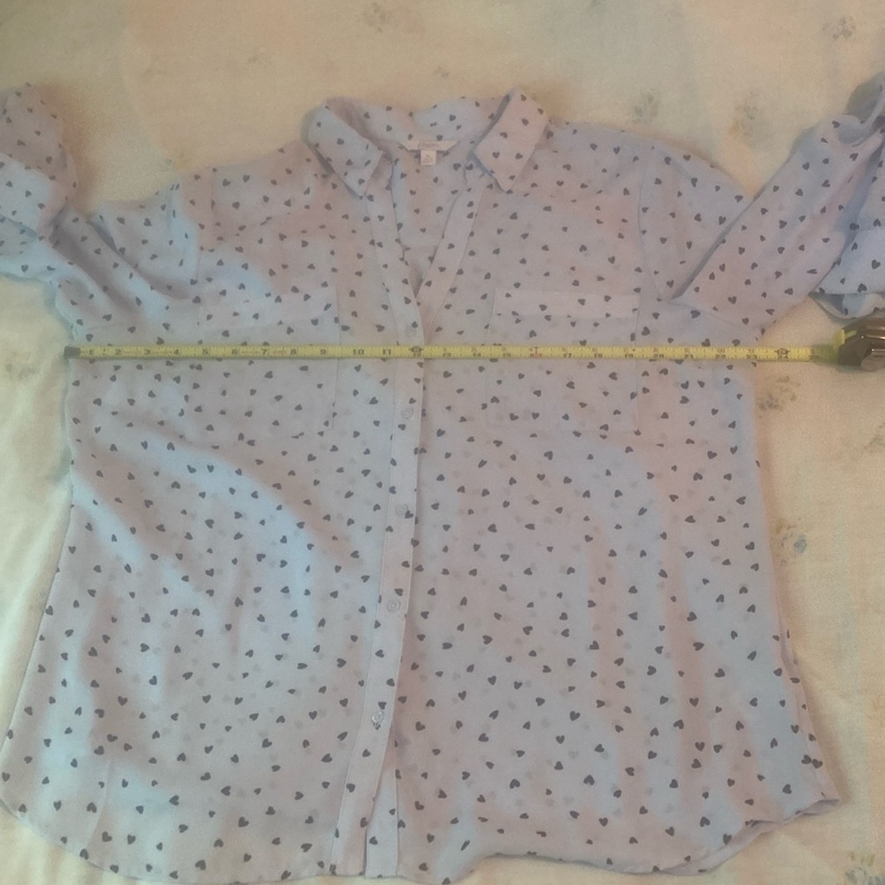 Candie’s Buttondown Heart patterned blouse